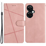 Stand Cover for OnePlus Nord CE 3 Lite 5G / Nord N30 5G Leather Phone Wallet Case Crazy Horse Texture Imprinted Lines Shell