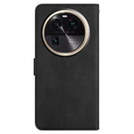 Stand Cover for Oppo Find X6 Pro Anti-drop Wallet Leather Phone Case Crazy Horse Texture Imprinted Lines Shell