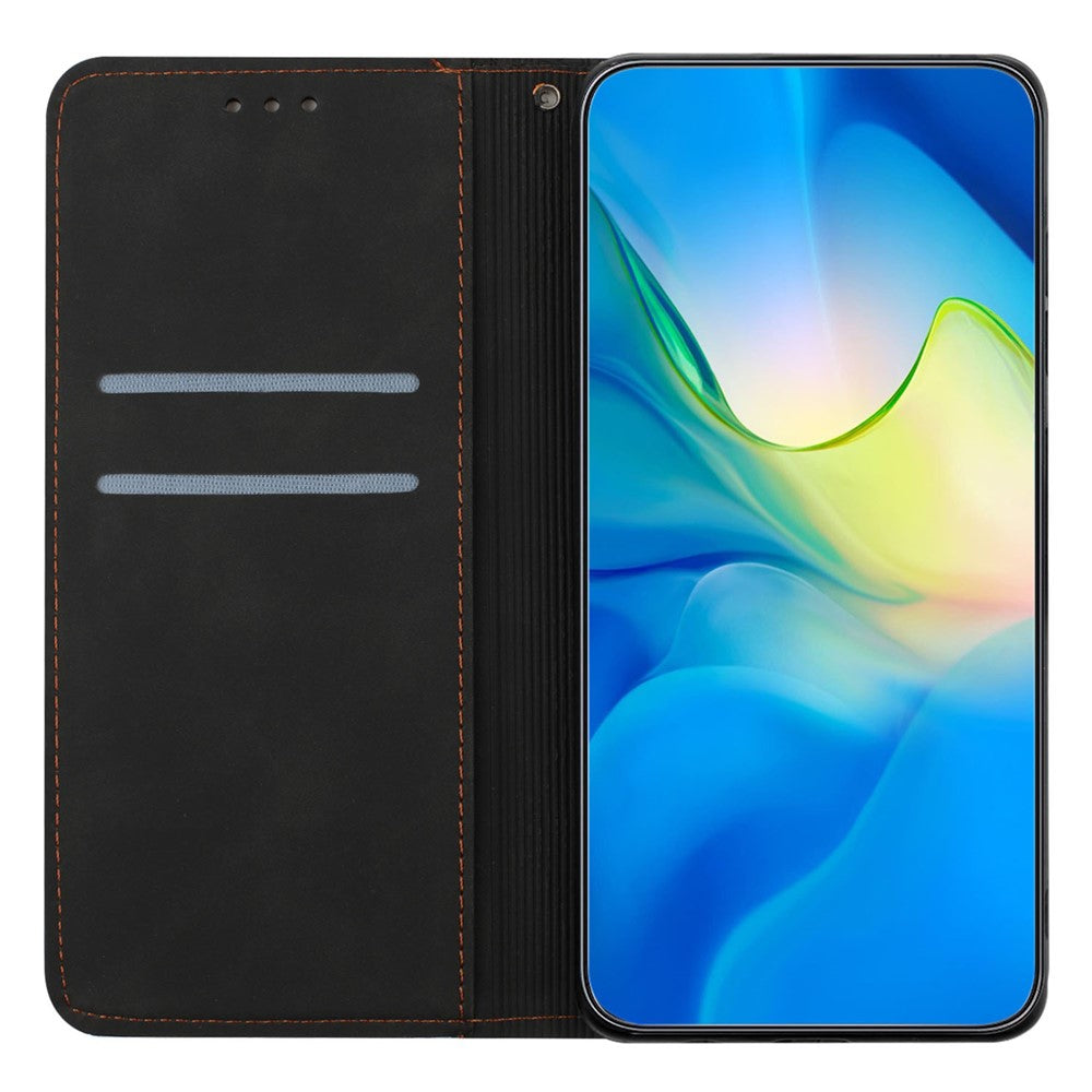 Leather Case for Xiaomi Poco X5 5G / Redmi Note 12 5G (China) / (India) / (Global) Magnetic Adsorption Imprinted Wallet Stand Phone Cover