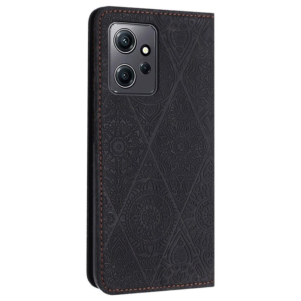Xiaomi Redmi Note 12 4G Fallskyddande PU-läderfodral med stativ, plånboksfodral