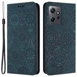 Xiaomi Redmi Note 12 4G Fallskyddande PU-läderfodral med stativ, plånboksfodral