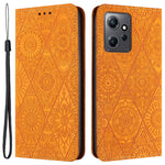 Xiaomi Redmi Note 12 4G Fallskyddande PU-läderfodral med stativ, plånboksfodral