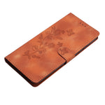 For Oppo A94 5G Wallet Stand Phone Case Imprinted Flower Shockproof PU Leather Cell Phone Cover