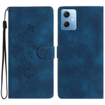 For Xiaomi Redmi Note 12 5G (China) / (India) / (Global) / Poco X5 5G Leather Phone Case Wallet Flower Imprint Stand Cover