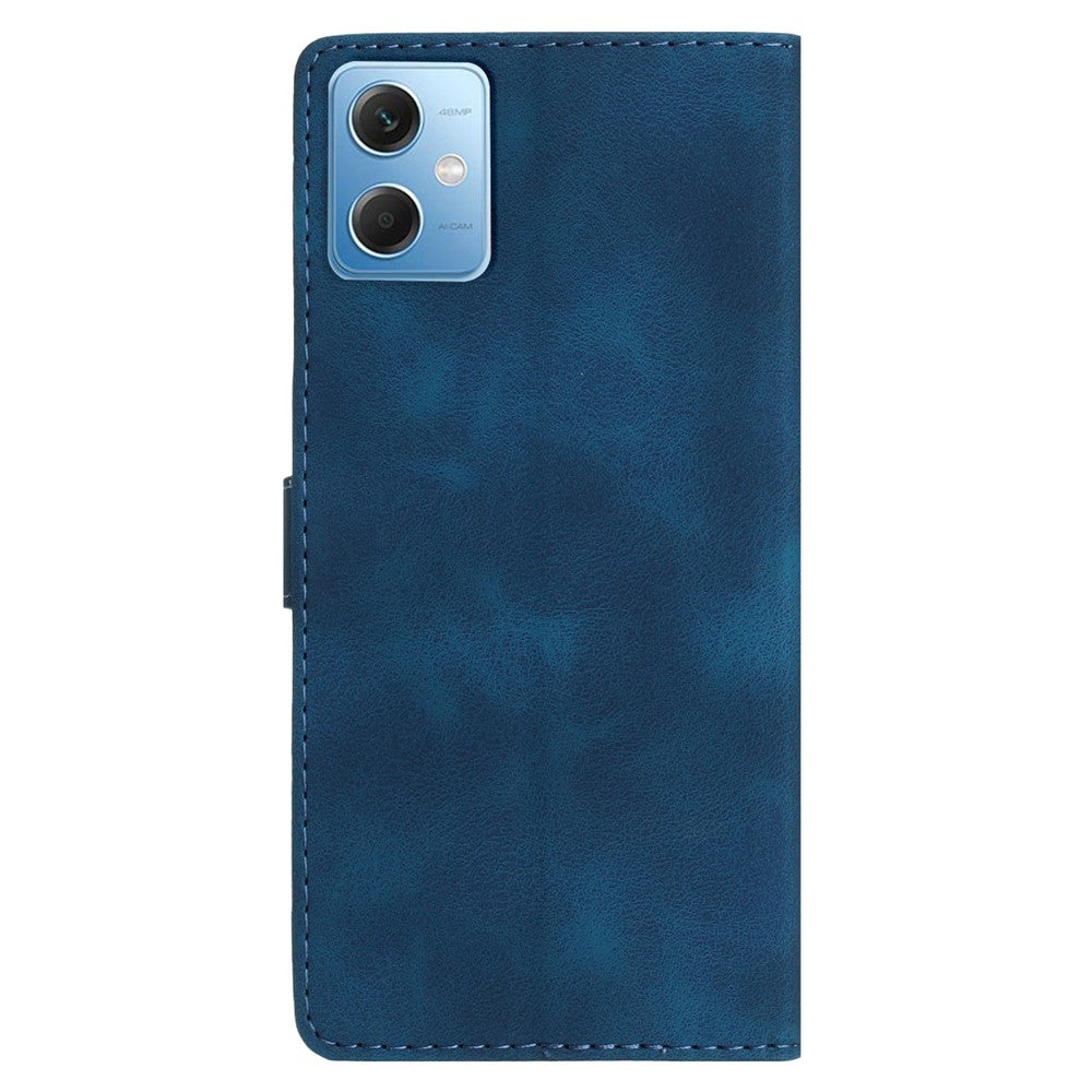For Xiaomi Redmi Note 12 5G (China) / (India) / (Global) / Poco X5 5G Leather Phone Case Wallet Flower Imprint Stand Cover