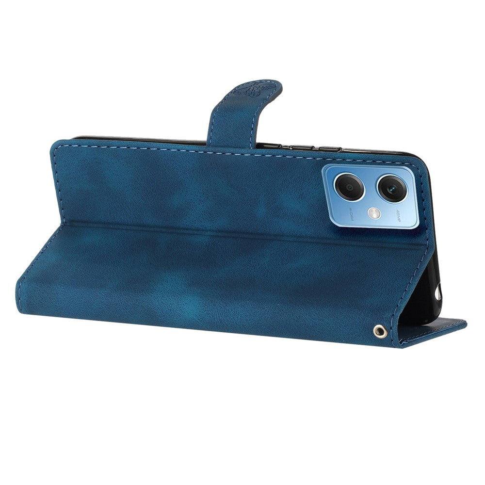 For Xiaomi Redmi Note 12 5G (China) / (India) / (Global) / Poco X5 5G Leather Phone Case Wallet Flower Imprint Stand Cover