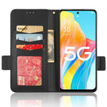 Phone Leather Case for Oppo A98 5G / F23 5G / A1 5G , Litchi Texture Wallet Stand Cell Phone Cover
