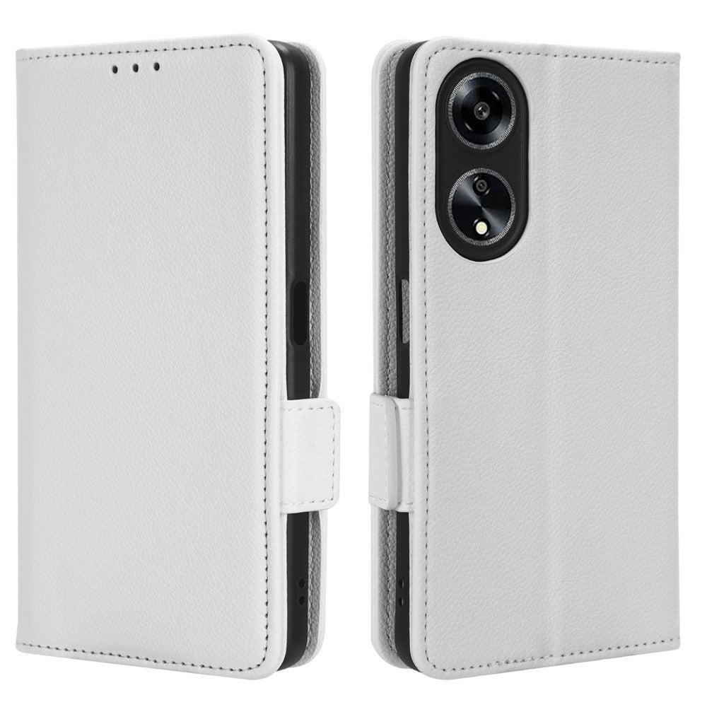 Phone Leather Case for Oppo A98 5G / F23 5G / A1 5G , Litchi Texture Wallet Stand Cell Phone Cover