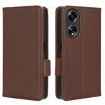 Phone Leather Case for Oppo A98 5G / F23 5G / A1 5G , Litchi Texture Wallet Stand Cell Phone Cover