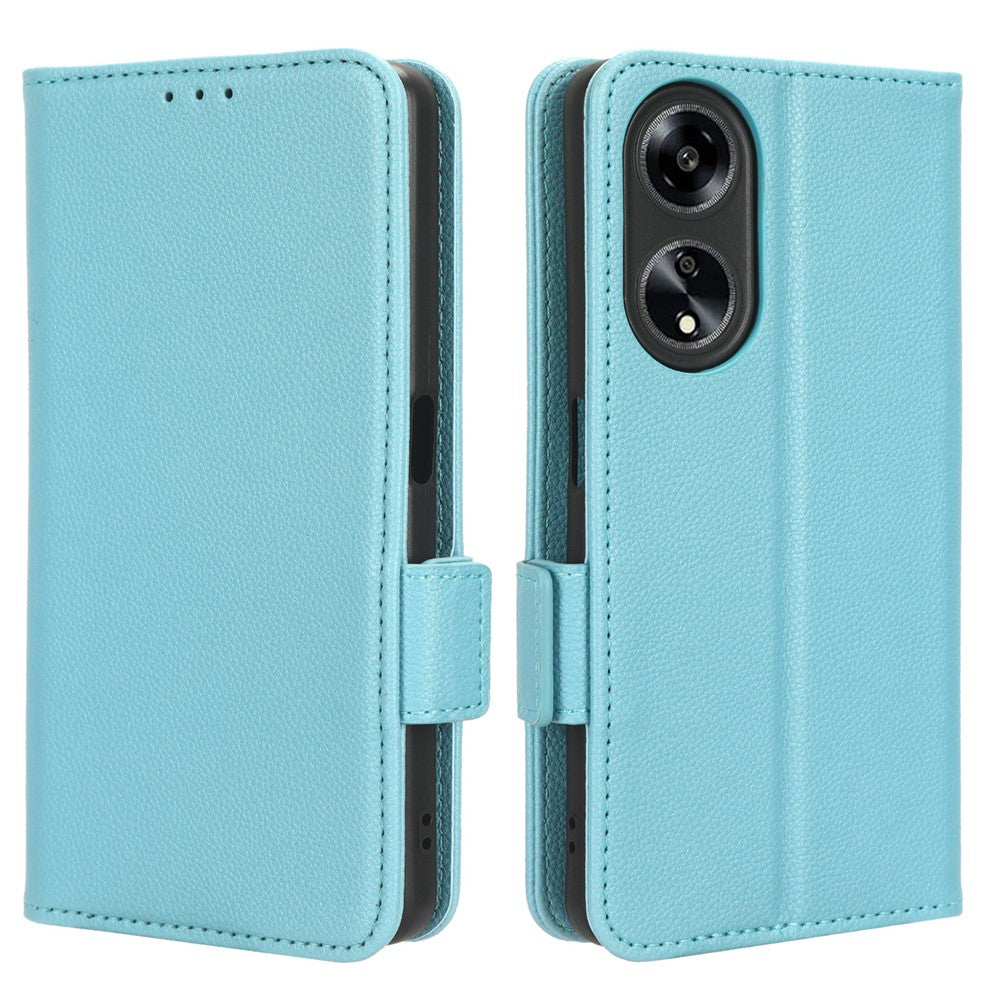 Phone Leather Case for Oppo A98 5G / F23 5G / A1 5G , Litchi Texture Wallet Stand Cell Phone Cover