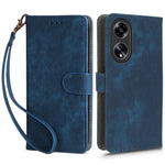 For Oppo A98 5G / F23 5G / A1 5G PU Leather Stand Case RFID Blocking Phone Wallet Cover with Strap