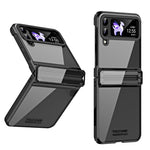 For Samsung Galaxy Z Flip4 5G Hard PC Electroplating Case Hinge Protection Shockproof Phone Cover