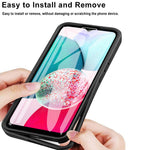 Kameralinsskydd för Samsung Galaxy A34 5G Klar Akryl+TPU mobilskal med PET-skärmfilm