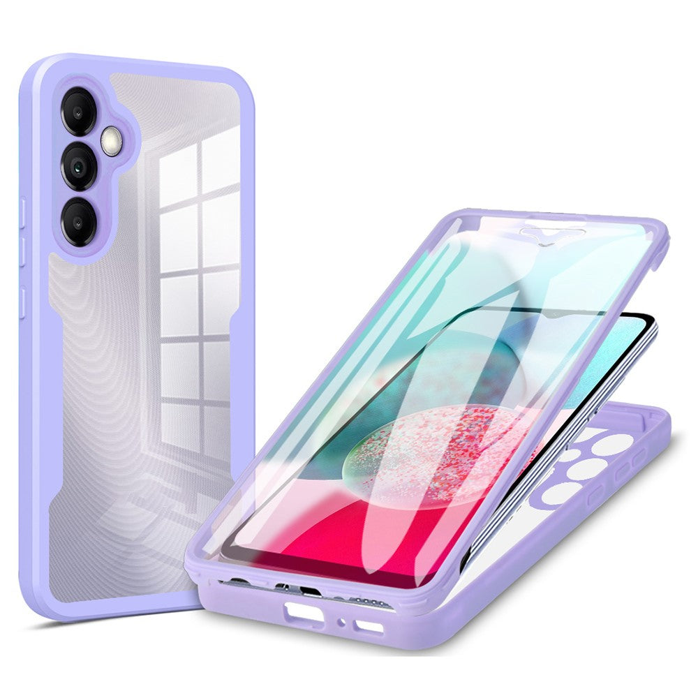 Kameralinsskydd för Samsung Galaxy A34 5G Klar Akryl+TPU mobilskal med PET-skärmfilm