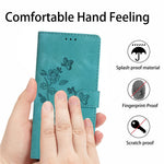 For iPhone 12 / 12 Pro 6.1 inch Flower Imprint Shockproof Cover Leather Wallet Stand Cell Phone Case