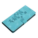 For iPhone 12 / 12 Pro 6.1 inch Flower Imprint Shockproof Cover Leather Wallet Stand Cell Phone Case