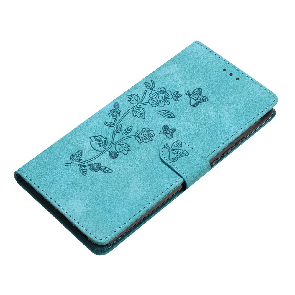 For iPhone 12 / 12 Pro 6.1 inch Flower Imprint Shockproof Cover Leather Wallet Stand Cell Phone Case