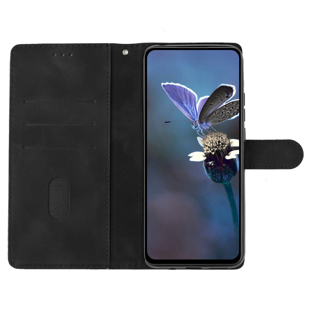 For Samsung Galaxy A32 4G (EU Version) Leather Phone Cover Flower Imprint Stand Case with Wallet