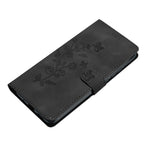 For Samsung Galaxy A32 4G (EU Version) Leather Phone Cover Flower Imprint Stand Case with Wallet