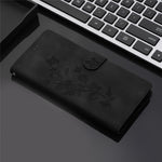 For Samsung Galaxy A32 4G (EU Version) Leather Phone Cover Flower Imprint Stand Case with Wallet