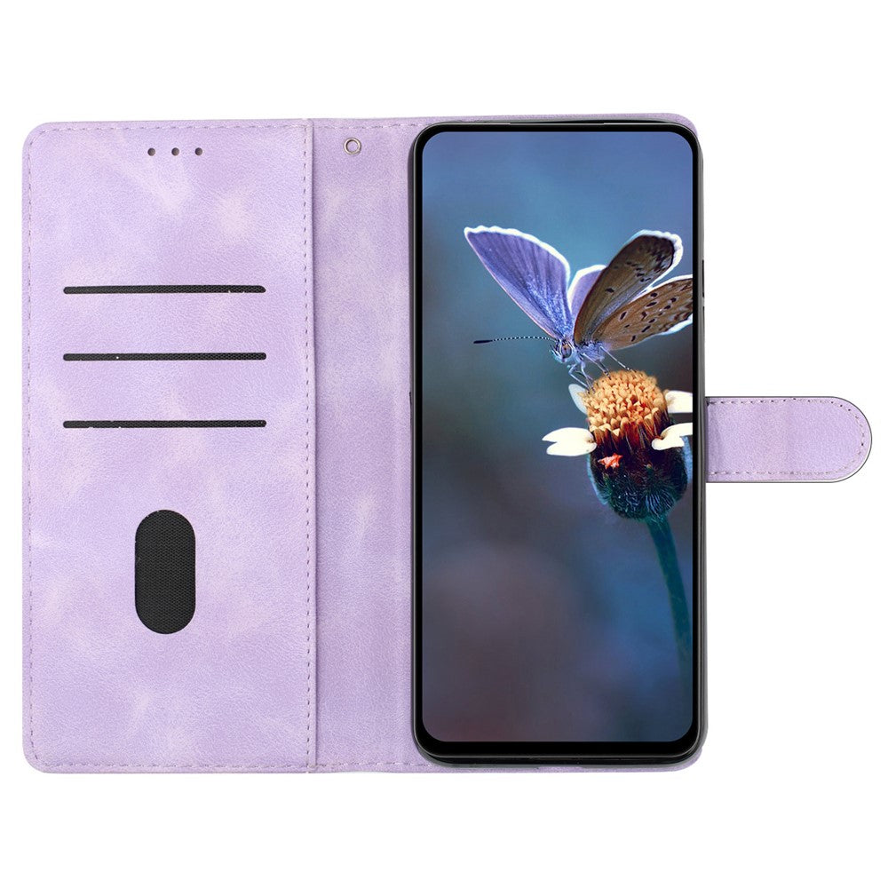 Til Samsung Galaxy A52 4G / 5G / A52s 5G Læder Cover Blomster Præg Pung Stativ Mobiltelefon Cover
