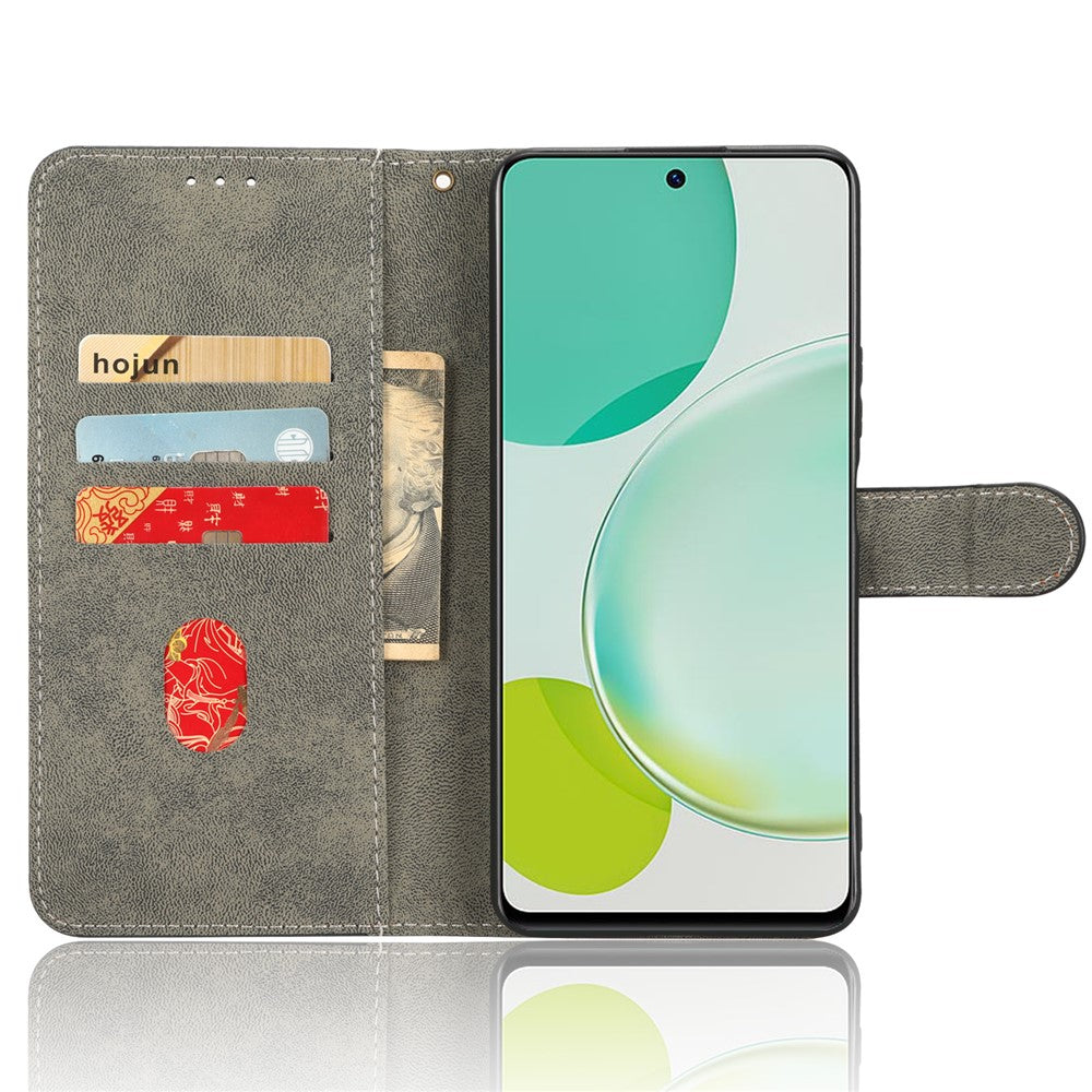 For Huawei nova 11i / Maimang 20 / Enjoy 60 Pro PU Leather RFID Blocking Wallet Cover Stand Phone Case with Strap