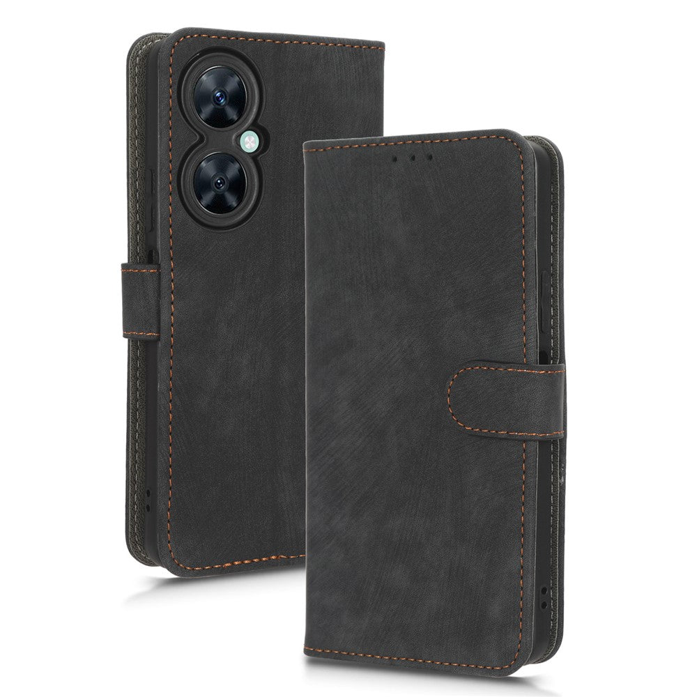 Huawei nova 11i / Maimang 20 / Enjoy 60 Pro PU-läder RFID-blockerande plånboksfodral med stativ och rem
