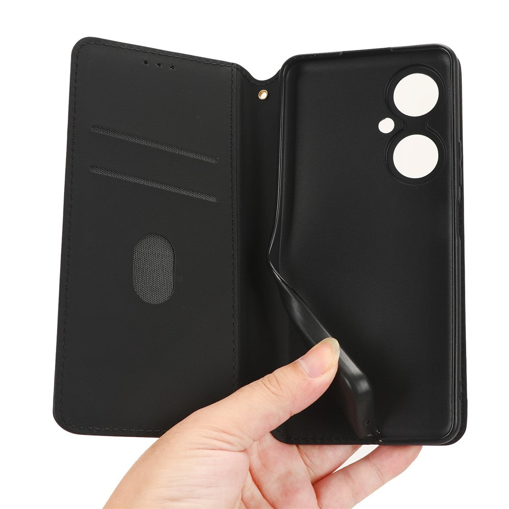 For Huawei nova 11i / Maimang 20 / Enjoy 60 Pro Stand Wallet PU Leather Rhombus Imprinted Anti-drop Phone Cover