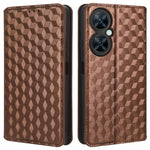 For Huawei nova 11i / Maimang 20 / Enjoy 60 Pro Stand Wallet PU Leather Rhombus Imprinted Anti-drop Phone Cover