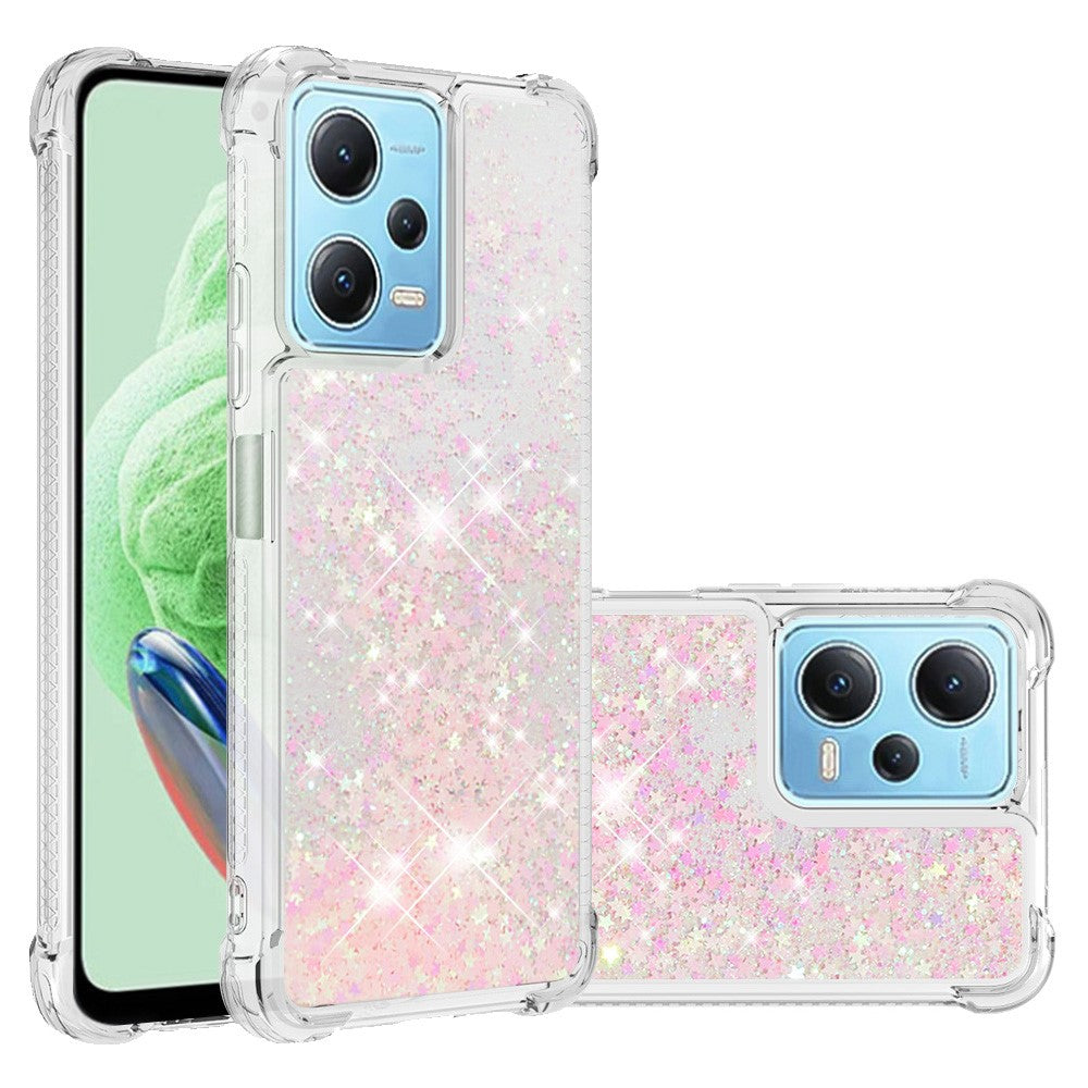 Xiaomi Redmi Note 12 4G TPU-skal Glitter Quicksand Stötsäkert mobilbaksida
