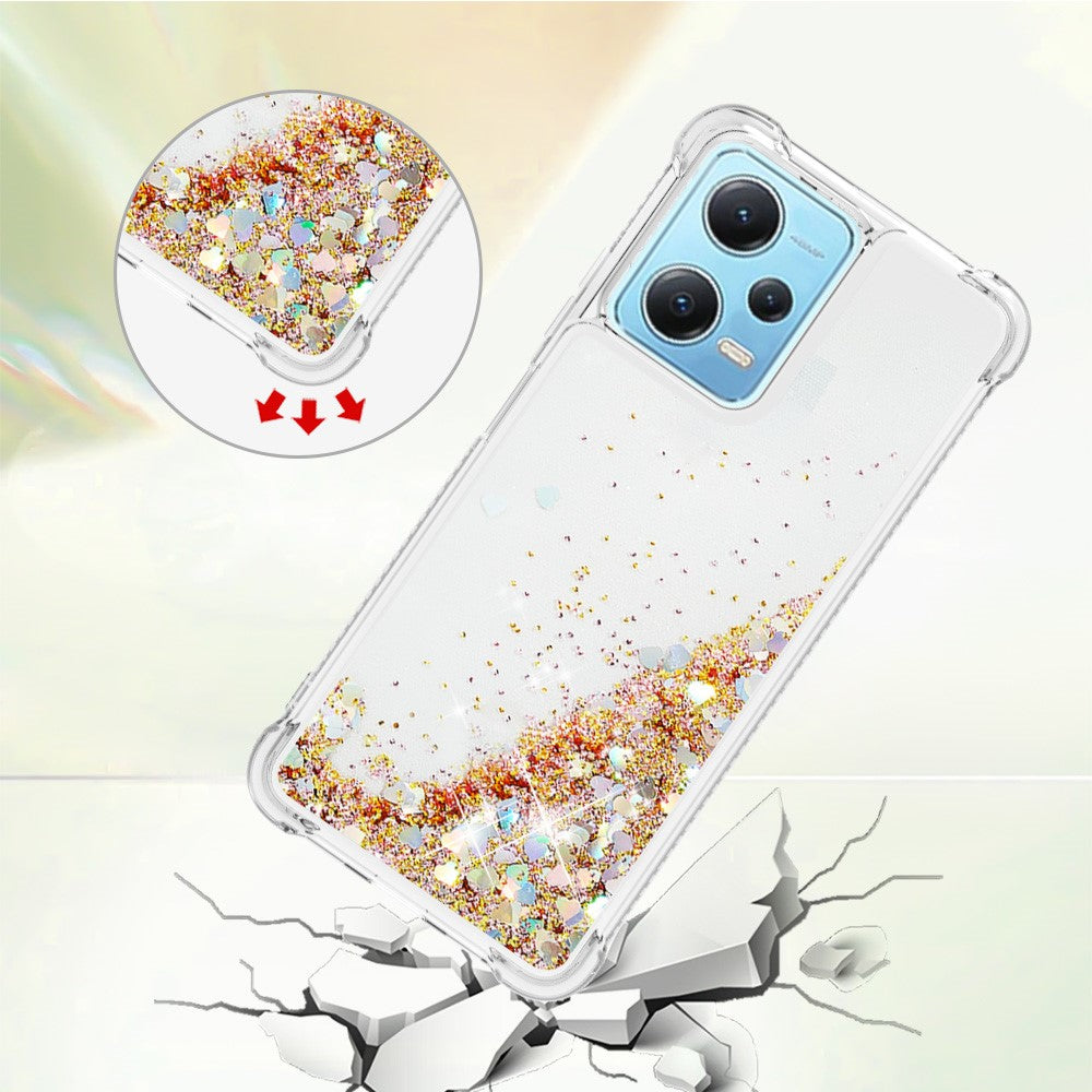 For Xiaomi Redmi Note 12 4G TPU Case Glitter Quicksand Shockproof Phone Back Cover