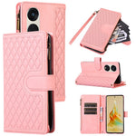 For Oppo Reno8 T 5G / A1 Pro 5G Zipper Pocket Leather Drop-proof Shell 9 Card Slots Wallet Stand Phone Case