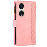 For Oppo Reno8 T 5G / A1 Pro 5G Zipper Pocket Leather Drop-proof Shell 9 Card Slots Wallet Stand Phone Case