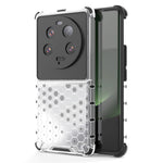 For Xiaomi 13 Ultra Anti-Scratch Honeycomb Texture Phone Case TPU+PC Anti-drop Smartphone Cover