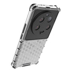 For Xiaomi 13 Ultra Anti-Scratch Honeycomb Texture Phone Case TPU+PC Anti-drop Smartphone Cover