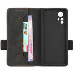 For Xiaomi Redmi Note 12S 4G Dustproof Phone Case Hardware Decor Stand Cover Wallet PU Leather Shell