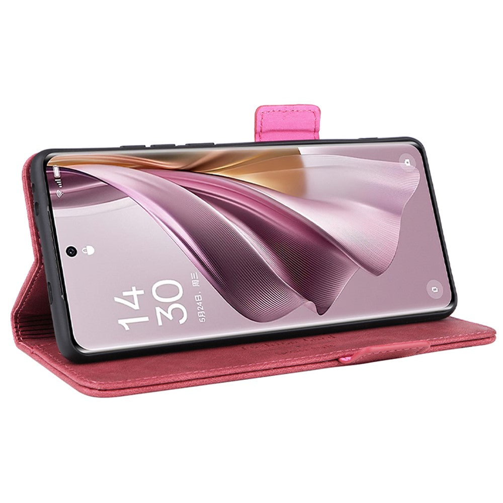 For Oppo Reno10 Pro+ 5G Hardware Decor Wallet Phone Case PU Leather Flip Stand Cover