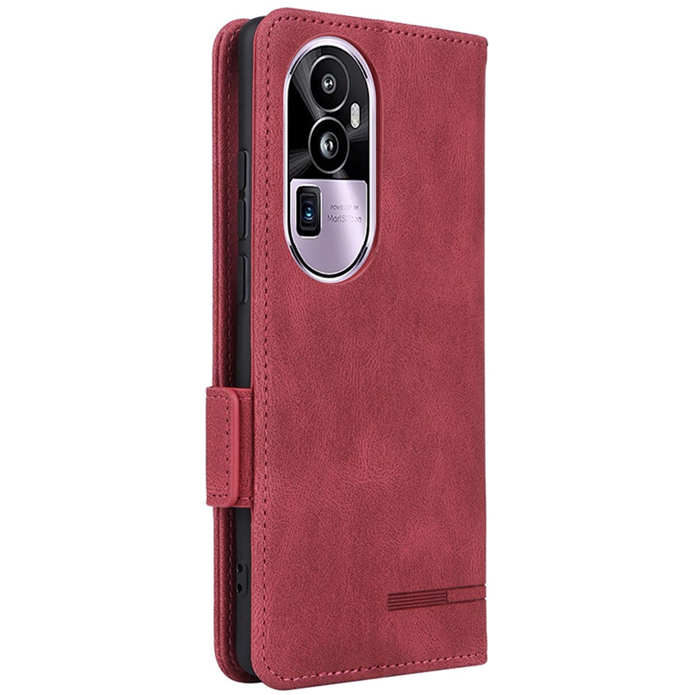 For Oppo Reno10 Pro+ 5G Hardware Decor Wallet Phone Case PU Leather Flip Stand Cover