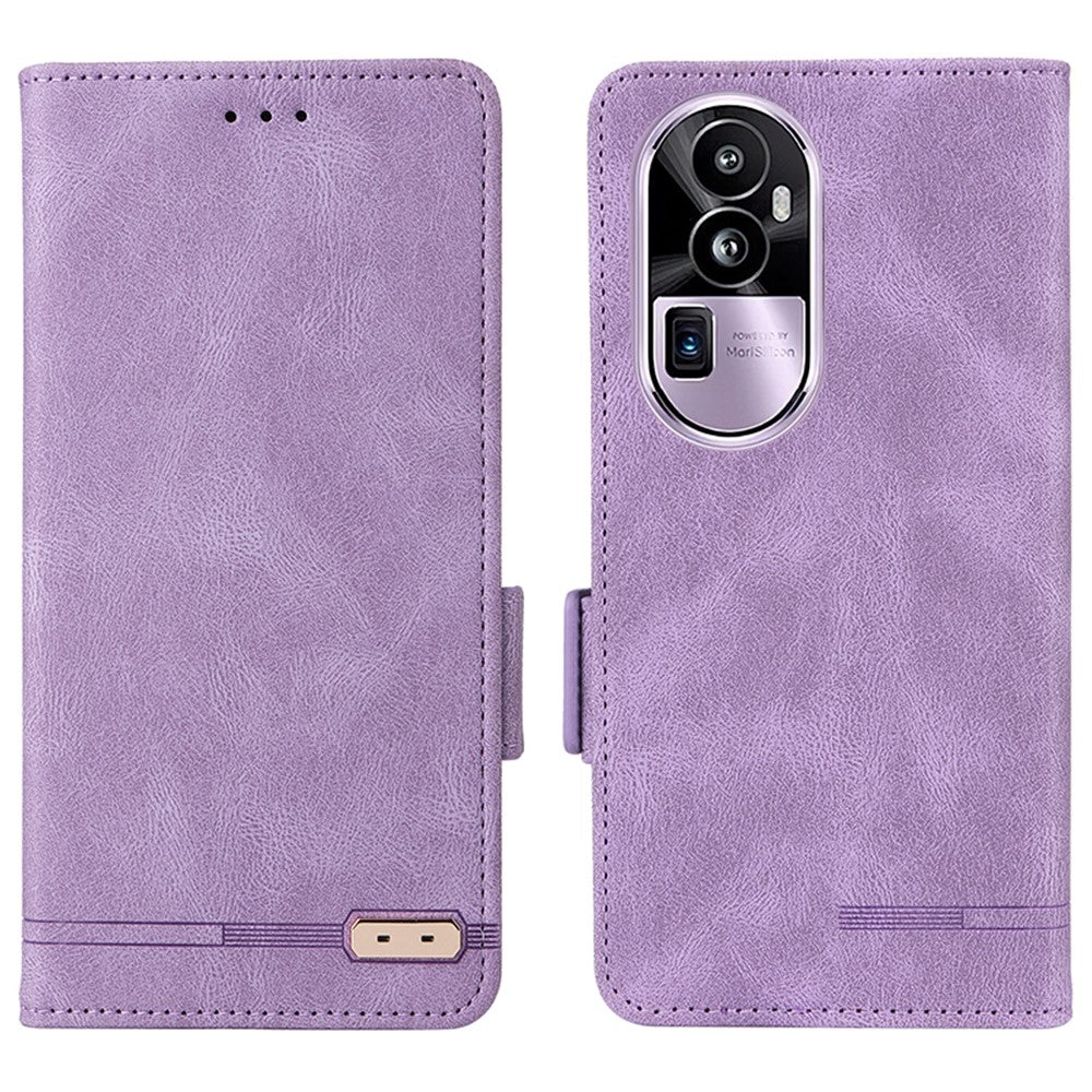 For Oppo Reno10 Pro+ 5G Hardware Decor Wallet Phone Case PU Leather Flip Stand Cover