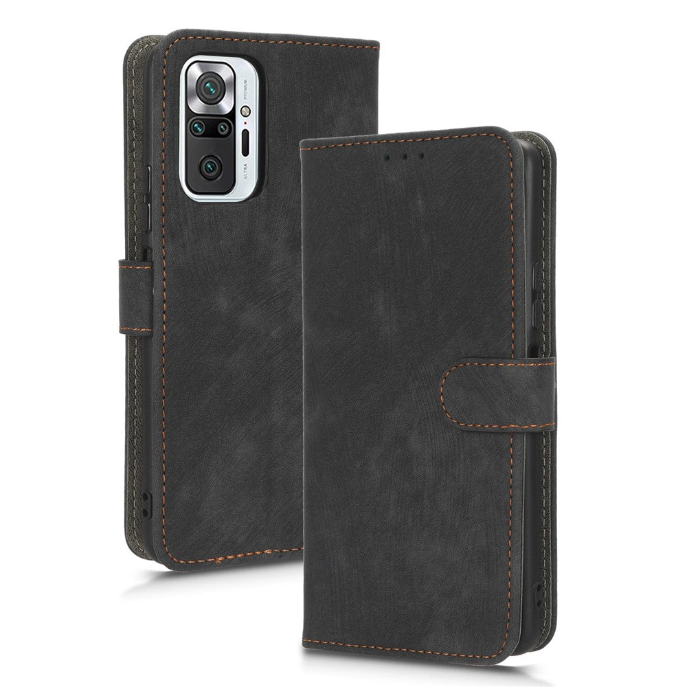 For Xiaomi Redmi Note 10 Pro 4G (Global) / (India) / Note 10 Pro Max 4G RFID Blocking PU Leather Stand Case Phone Wallet Cover