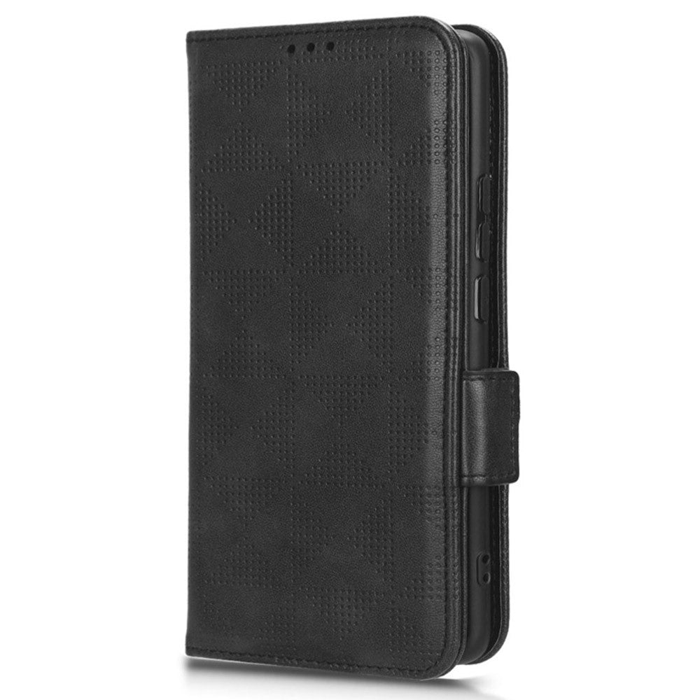 For Oppo Reno10 Pro+ 5G PU Leather Wallet Phone Case Imprinted Triangle Anti-drop Stand Cover