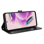 For Xiaomi Redmi Note 12S 4G Dot Imprinted Phone Stand Cover PU Leather Wallet Phone Case