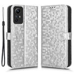 For Xiaomi Redmi Note 12S 4G Dot Imprinted Phone Stand Cover PU Leather Wallet Phone Case