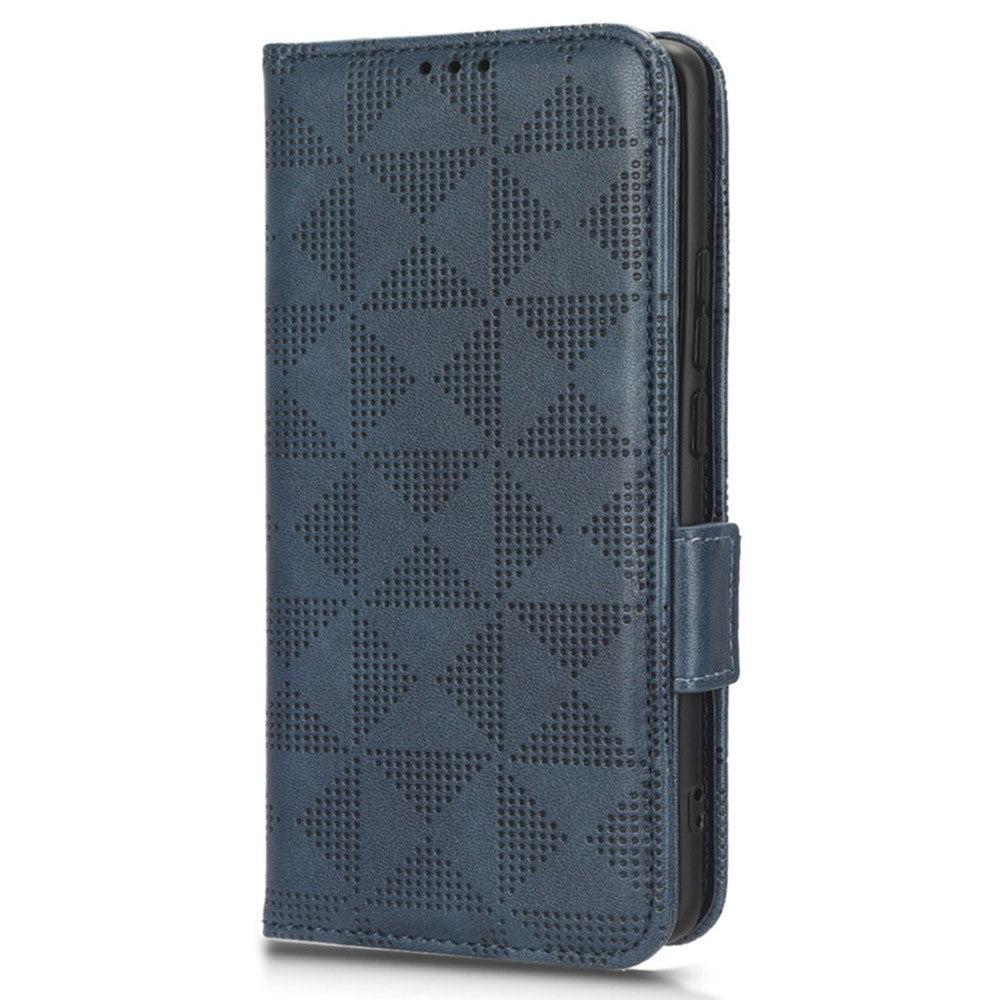 For Xiaomi Redmi Note 12S 4G PU Leather Wallet Phone Case Imprinted Triangle Folding Stand Cover