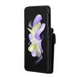 RFID-blokerende telefoncover til Samsung Galaxy Z Flip4 5G, kortholder læder+PC-cover