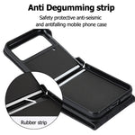 RFID-blokerende telefoncover til Samsung Galaxy Z Flip4 5G, kortholder læder+PC-cover