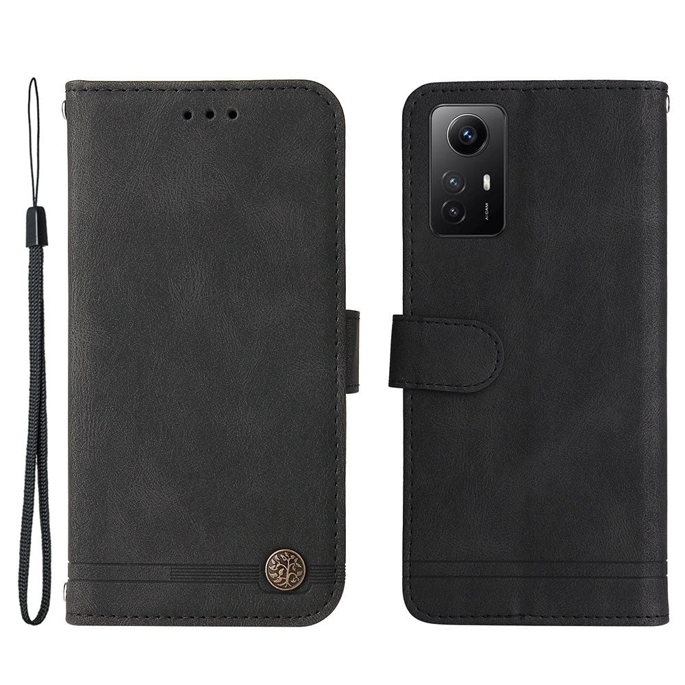 For Xiaomi Redmi Note 12S 4G Leather Wallet Cases Skin Touch Phone Cover Stand with Strap