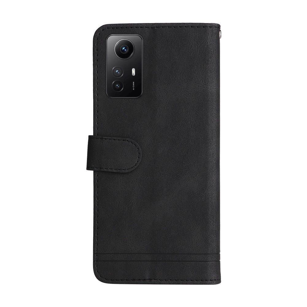 For Xiaomi Redmi Note 12S 4G Leather Wallet Cases Skin Touch Phone Cover Stand with Strap
