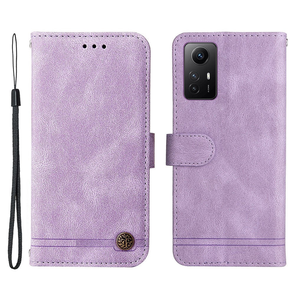 For Xiaomi Redmi Note 12S 4G Leather Wallet Cases Skin Touch Phone Cover Stand with Strap