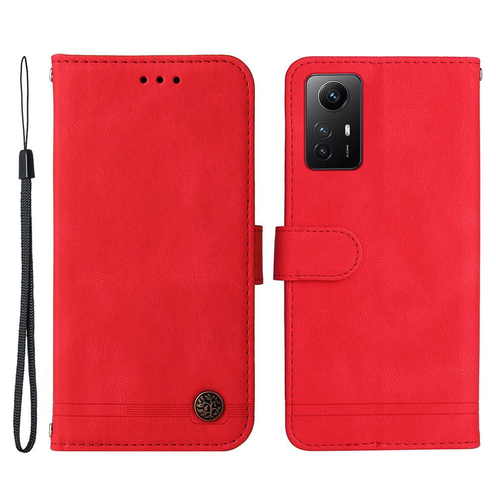 For Xiaomi Redmi Note 12S 4G Leather Wallet Cases Skin Touch Phone Cover Stand with Strap